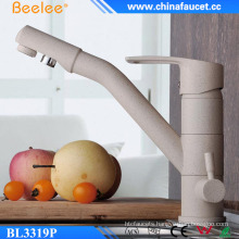 Brass Pure Water Painting Three Way Kitchen Faucet